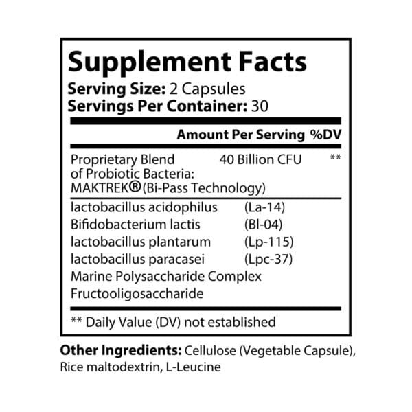 Probiotics Supplement (60 Capsules) - Image 5