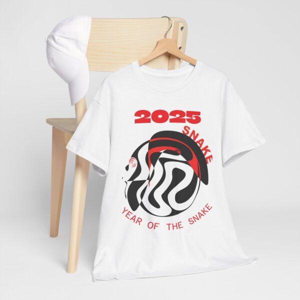 2025 Year of the Snake Unisex Heavy Cotton Tee - Image 3